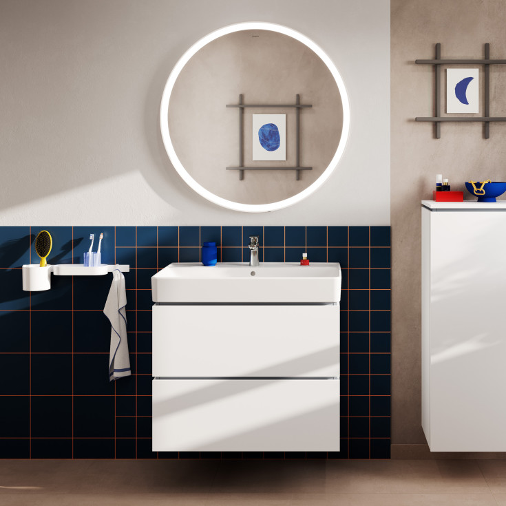 Hansgrohe Xilesa E möbelpaket, 80x48 cm, matt vit