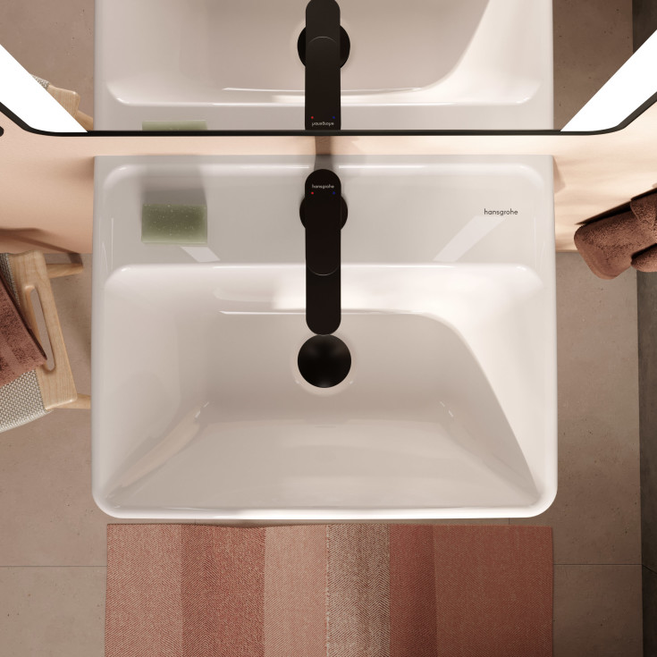 Hansgrohe Xilesa E möbelpaket, 50x39 cm, matt antracit