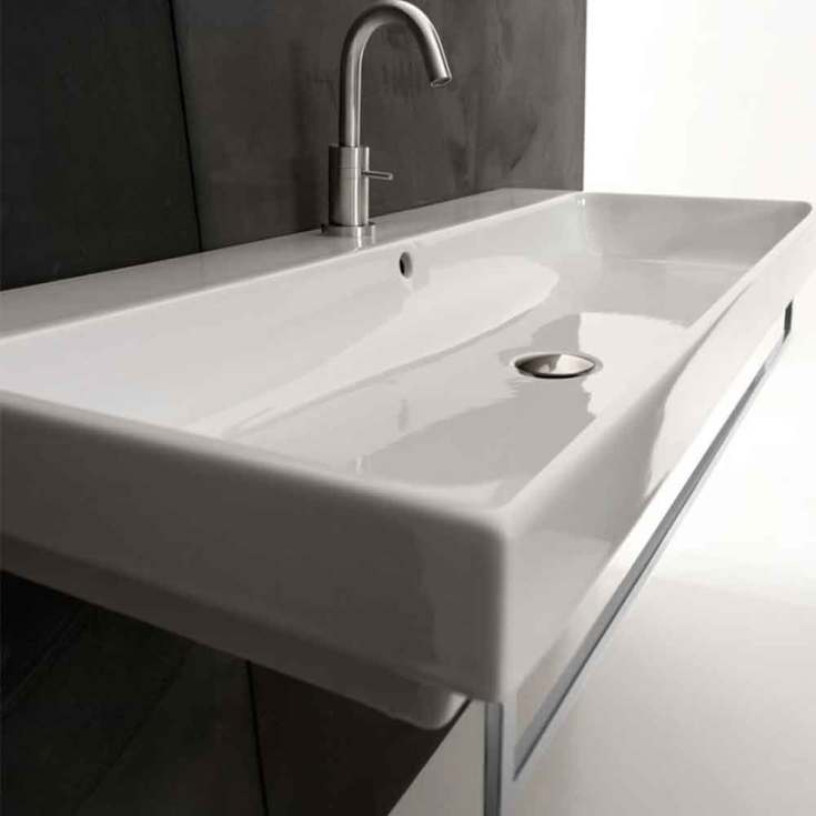 Lavabo håndvask, 100x45 cm, hvid