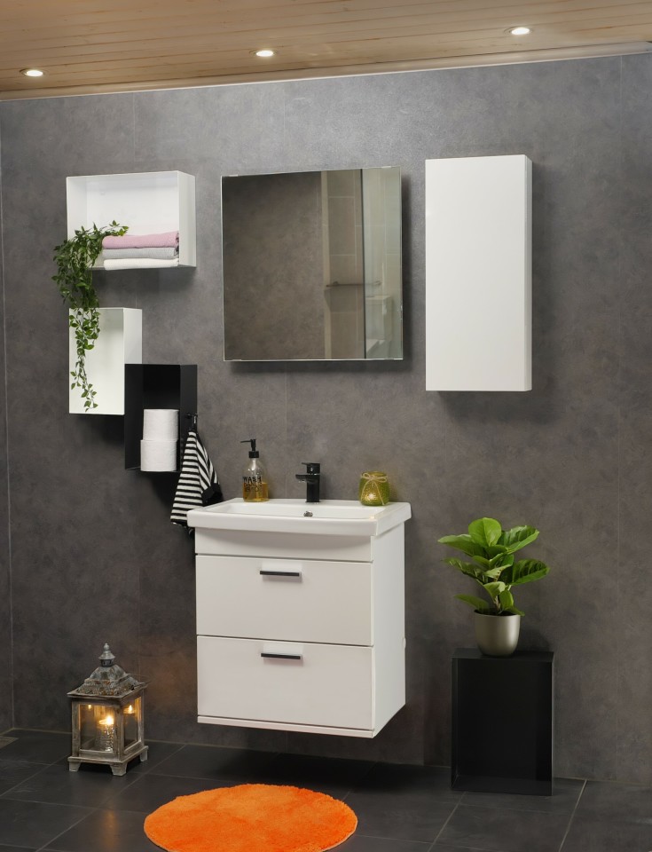 Kriss Skandi hylde, 40x30 cm, hvid