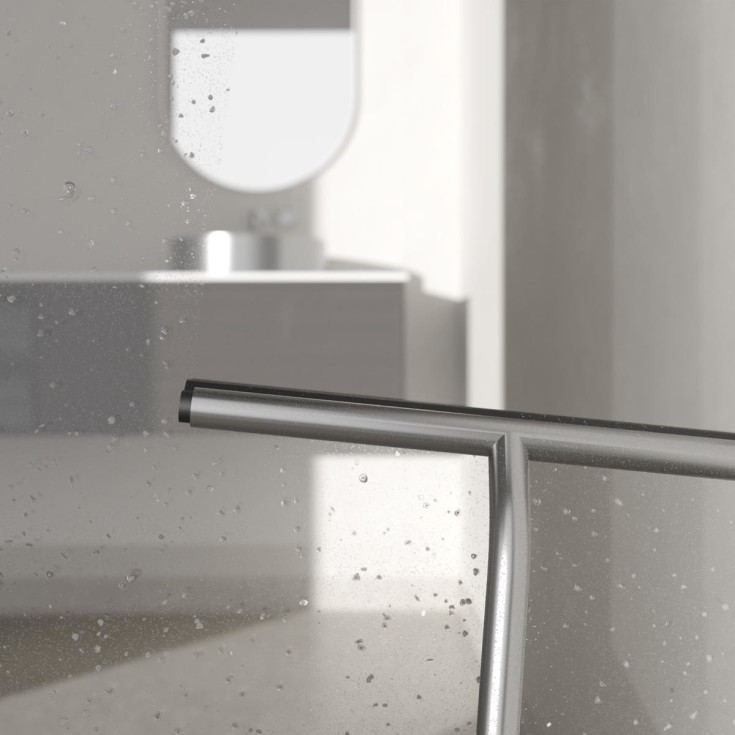 Scandtap Style brusehylde med bruseskraber, børstet stål