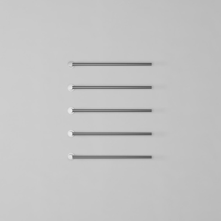 Scandtap Cozied M5 håndklædetørrer, el, 5 stænger, børstet stål