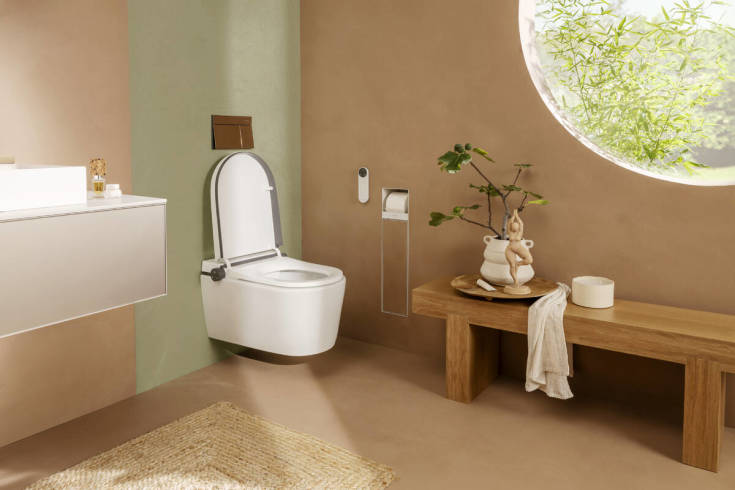 Hansgrohe LavaPura dusj toalett, uten skyllekant, antibakteriell, hvit