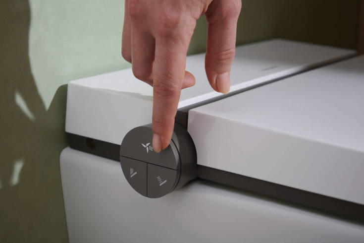Hansgrohe LavaPura dusj toalett, uten skyllekant, antibakteriell, hvit