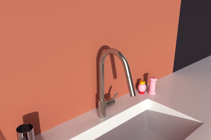 Ideal Standard Gusto køkkenarmatur, udtrækstud, stål