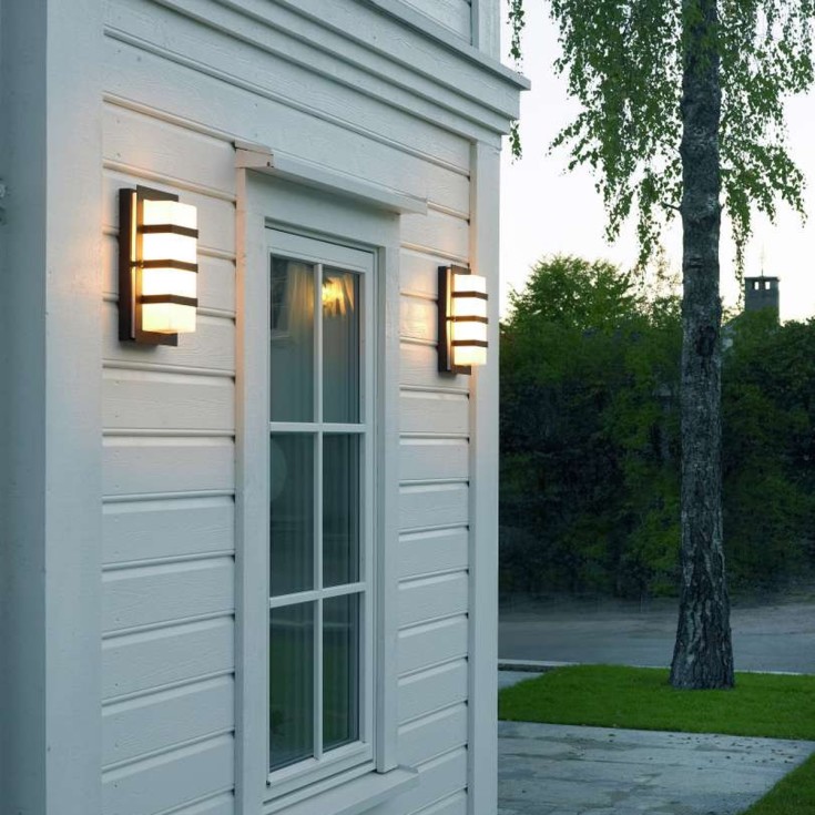 Norlys Boden 862 vegglampe, LED max 9W, E27, IP54, galvanisert