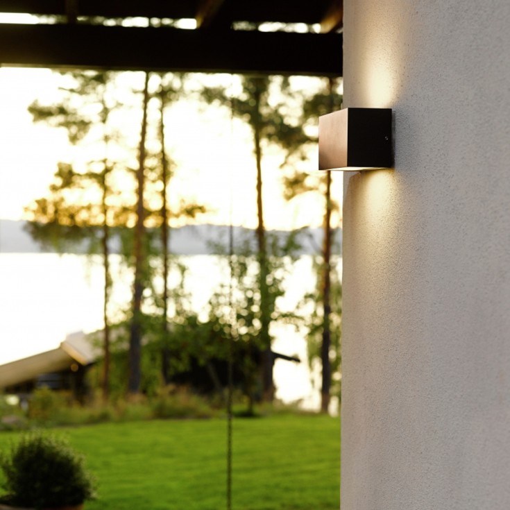 Norlys Asker 1308 vegglampe, 7,2W, LED, IP65, grafitt