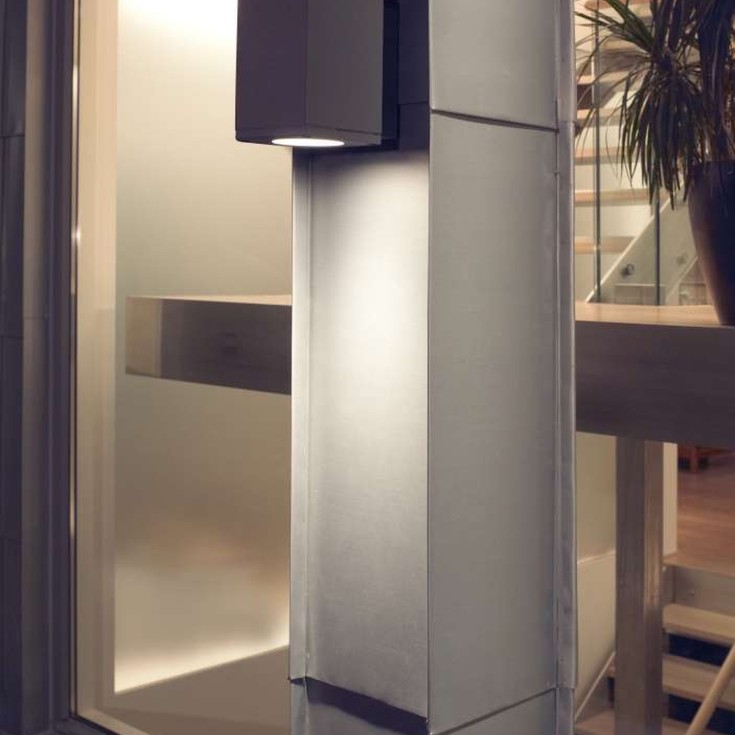 Norlys Sandvik 1731 vegglampe, 2x3,9W, LED 2700K, sort