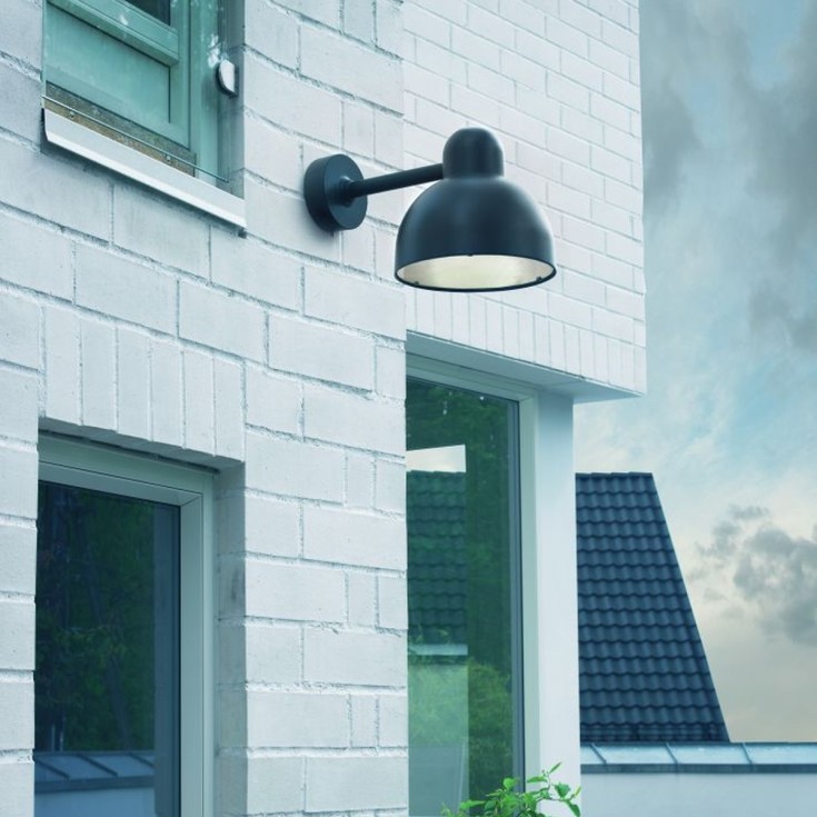 Norlys Koster 724 vegglampe, LED max 9W, E27, IP54, aluminium