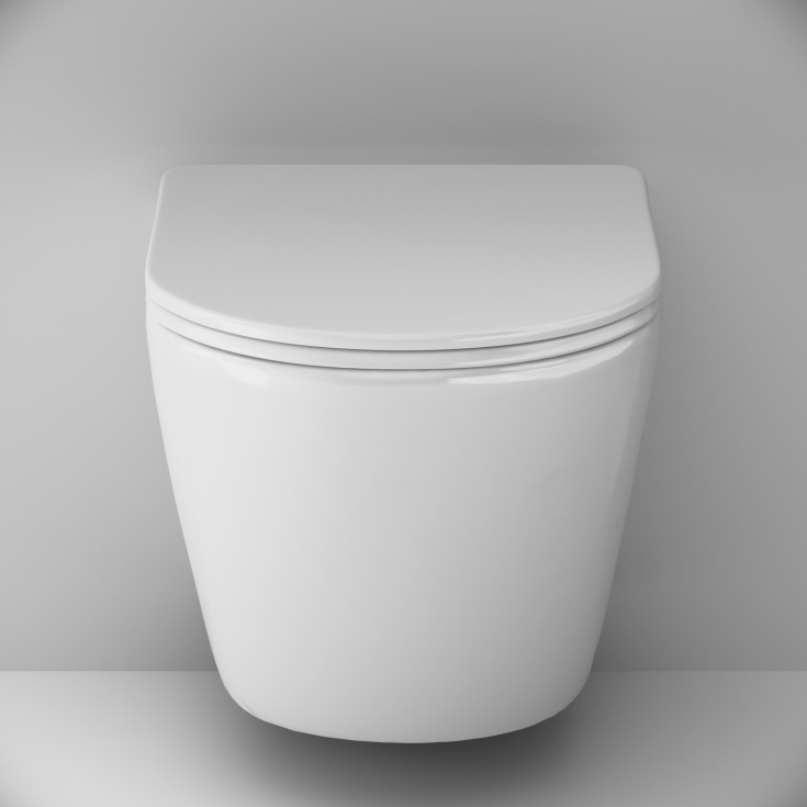 AM.PM Like veikghengt toalett, uten skyllekant, hvit