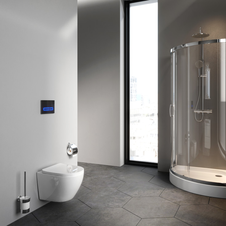 AM.PM Like veikghengt toalett, uten skyllekant, hvit