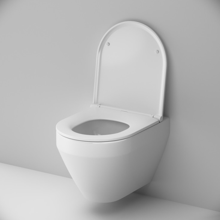 AM.PM Spirit V2.0 veikghengt toalett, uten skyllekant, hvit