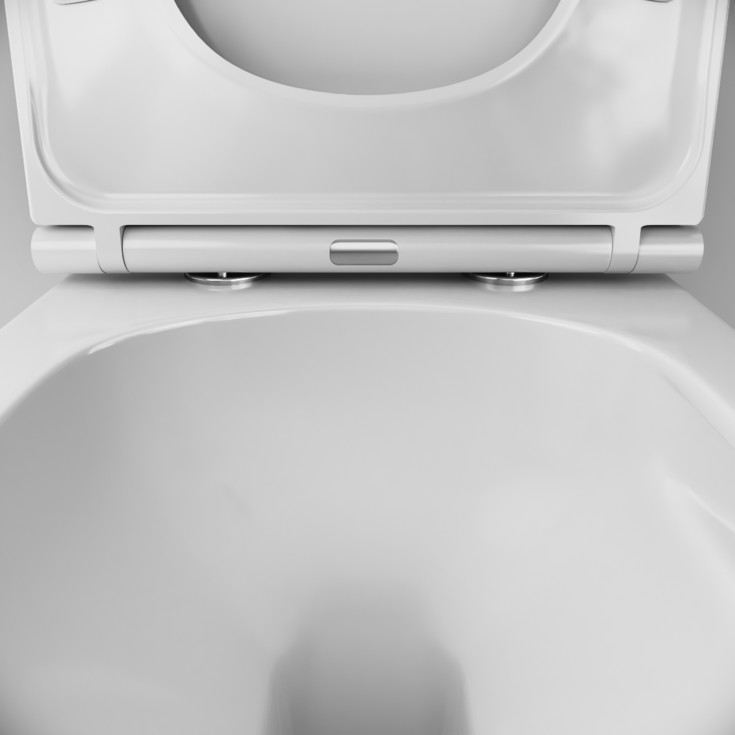 AM.PM Spirit V2.0 veikghengt toalett, uten skyllekant, hvit