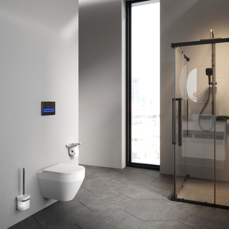 AM.PM Spirit V2.0 veikghengt toalett, uten skyllekant, hvit