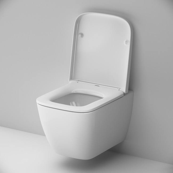 AM.PM Gem veikghengt toalett, uten skyllekant, hvit