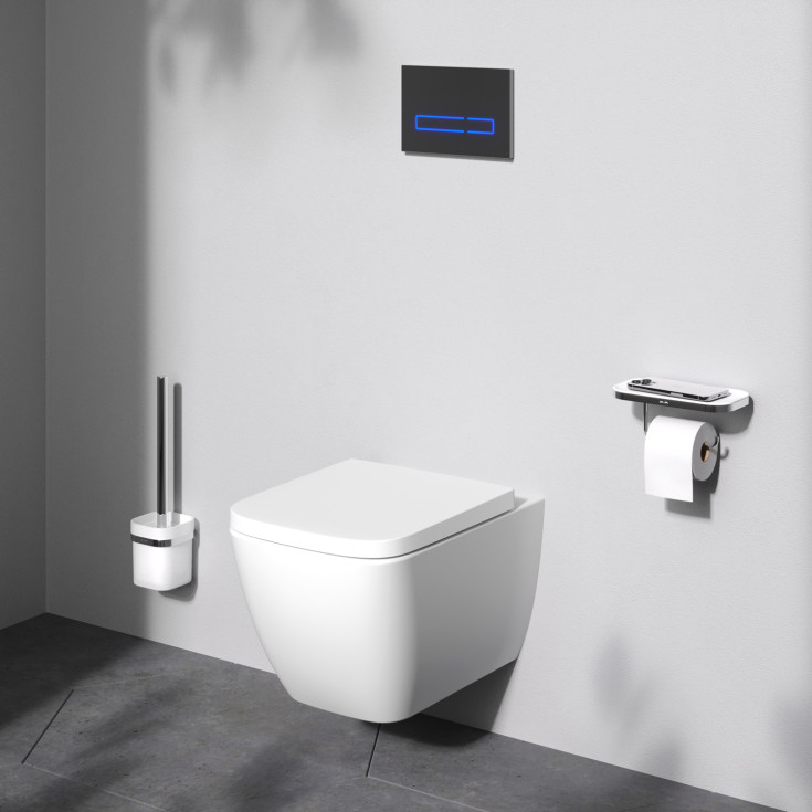 AM.PM Gem veikghengt toalett, uten skyllekant, hvit