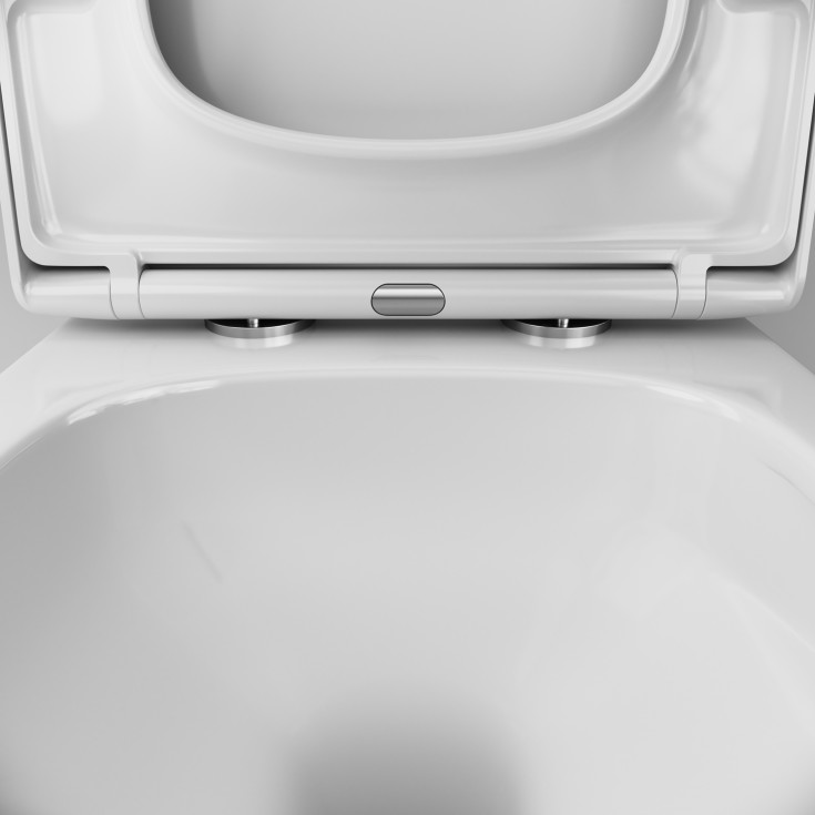 AM.PM Gem veikghengt toalett, uten skyllekant, hvit