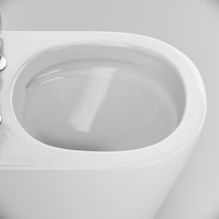 AM.PM X-Joy S veikghengt toalett, uten skyllekant, hvit