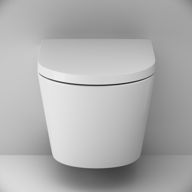 AM.PM Flash S veikghengt toalett, uten skyllekant, hvit