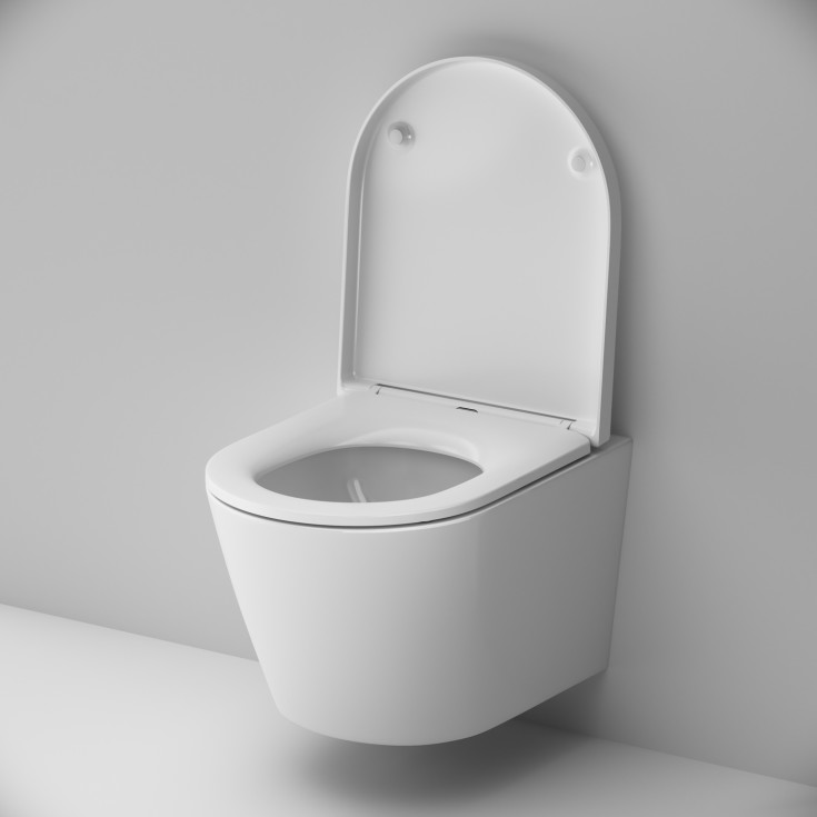 AM.PM Flash S veikghengt toalett, uten skyllekant, hvit