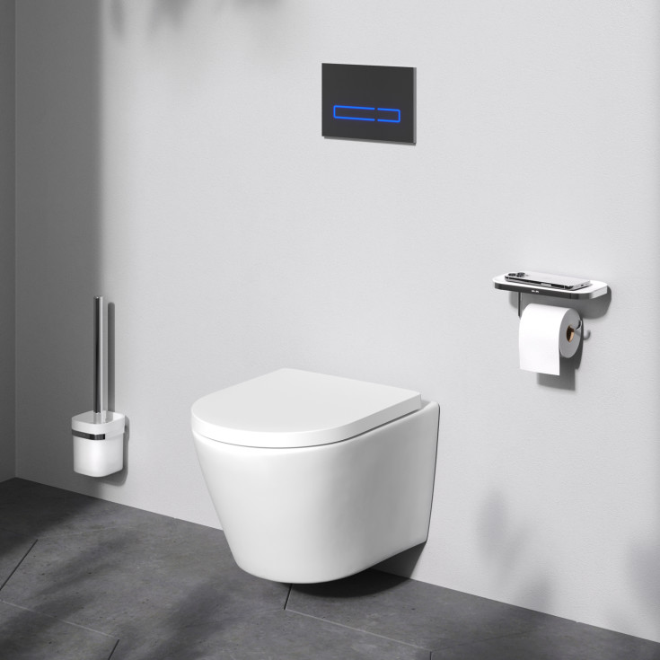 AM.PM Flash S veikghengt toalett, uten skyllekant, hvit