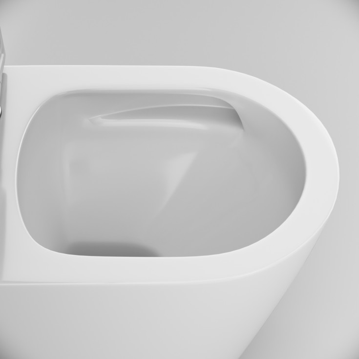 AM.PM Flash S veikghengt toalett, uten skyllekant, hvit