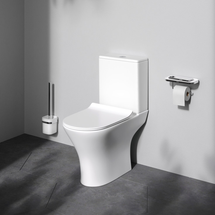 AM.PM Flash toilet, uden skyllekant, hvid