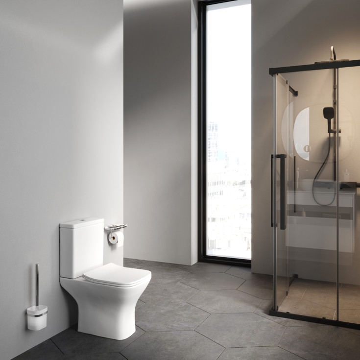 AM.PM Gem toilet, uden skyllekant, hvid