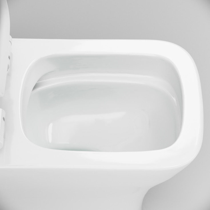 AM.PM Gem toilet, uden skyllekant, hvid