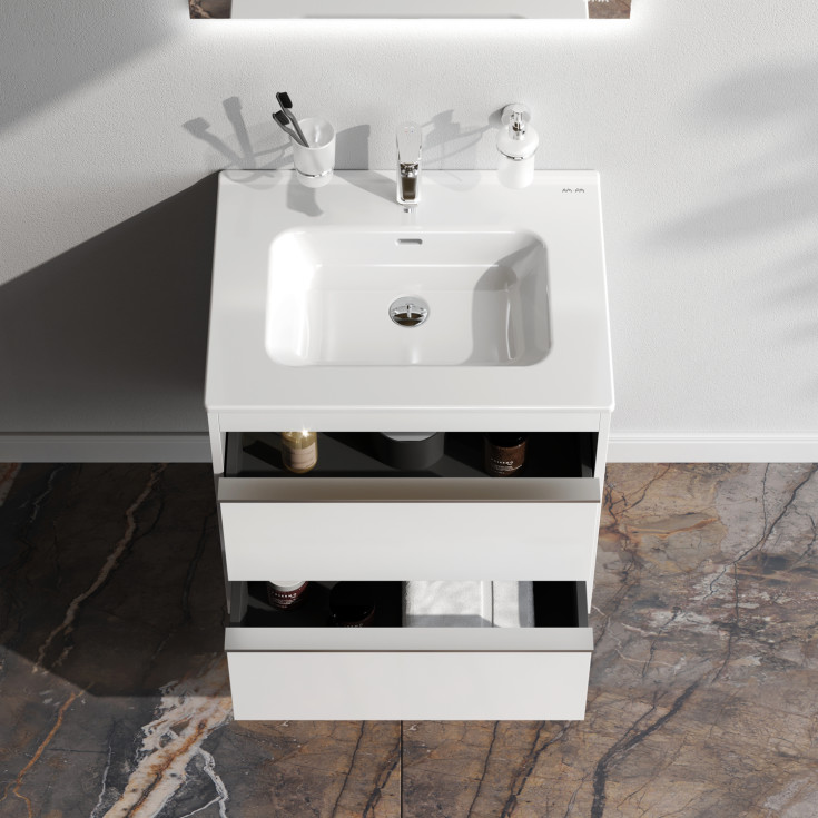 AM.PM Hit møbelpakke, usamlet, 61x46,5 cm, hvithøyglans