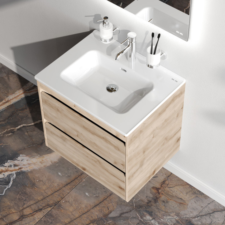 AM.PM Spike møbelpakke, usamlet, 61x46,5 cm, eik