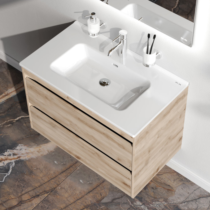 AM.PM Spike møbelpakke, usamlet, 81x46,5 cm, eik