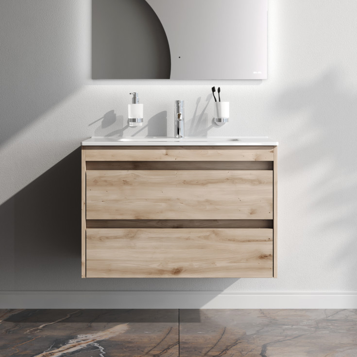 AM.PM Spike møbelpakke, usamlet, 81x46,5 cm, eik