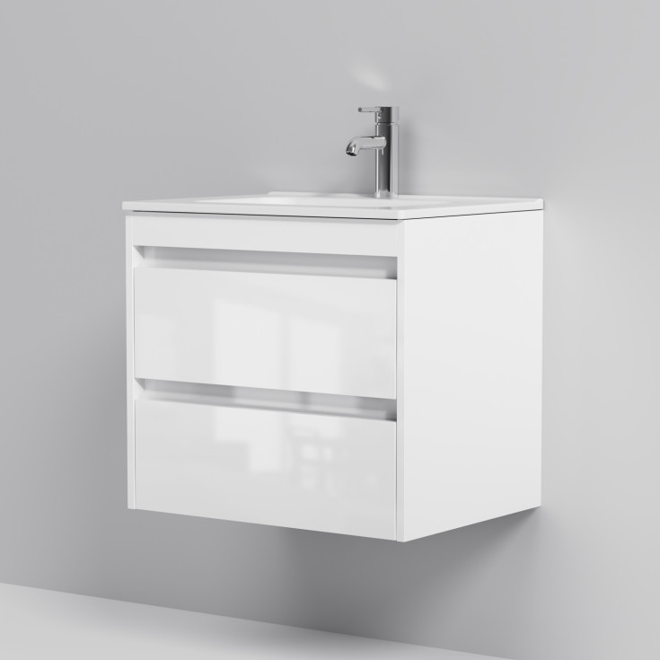 AM.PM Spike møbelpakke, usamlet, 61x49,5 cm, hvithøyglans