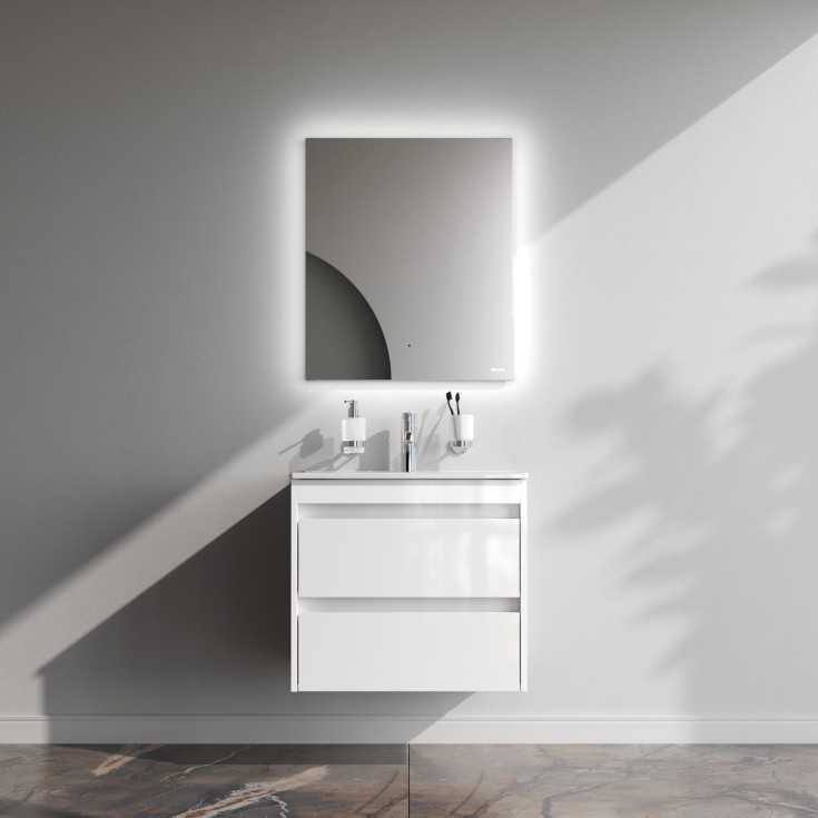 AM.PM Spike møbelpakke, usamlet, 61x49,5 cm, hvithøyglans