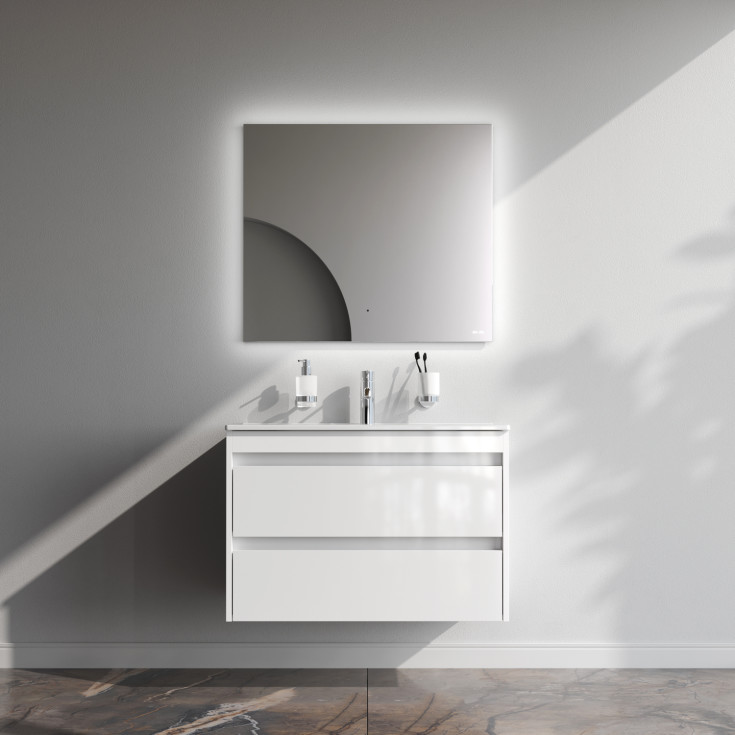 AM.PM Spike møbelpakke, usamlet, 81x49,5 cm, hvithøyglans