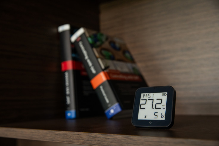 Shelly Blu temperatur- & fugtighedssensor, Bluetooth & Zigbee, sort