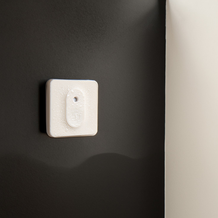 Shelly Blu temperatur- og fuktighetssensor, Bluetooth og Zigbee, beige
