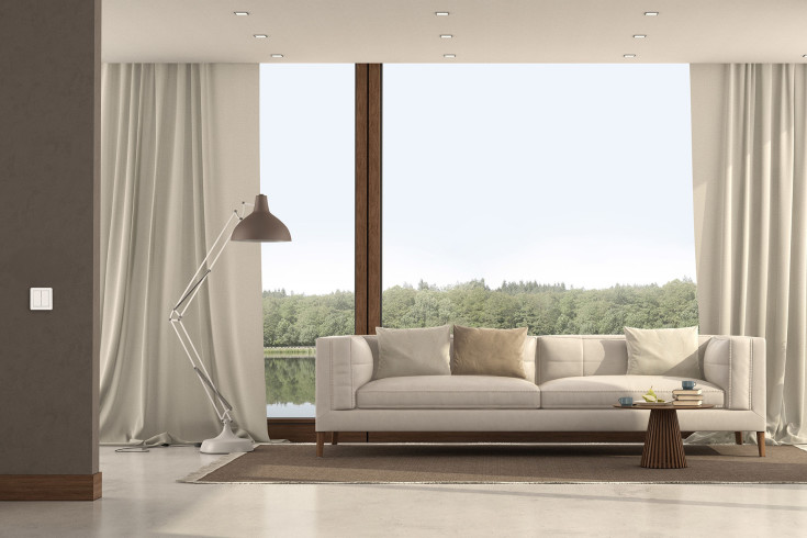 Shelly Blu batteritryk med 4 slutte, Zigbee, hvid