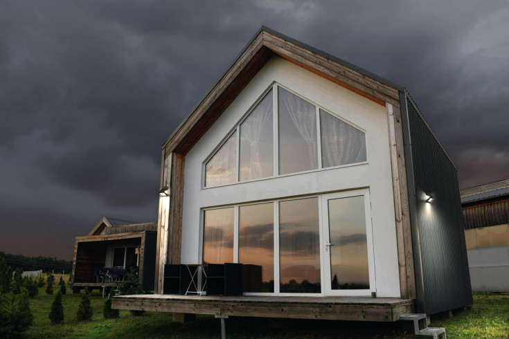 Osram Endura Flood Butterfly solcelle væglampe med sensor