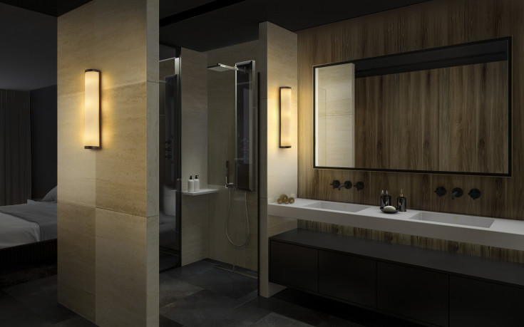 Osram Cylinder spejllampe, 45,5 cm, sort