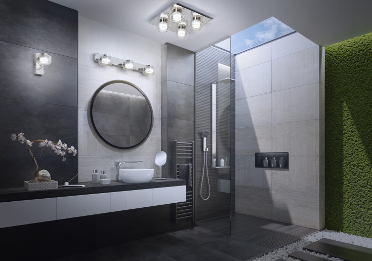 Osram Orbis Flame væglampe, 3000-4000K, krom