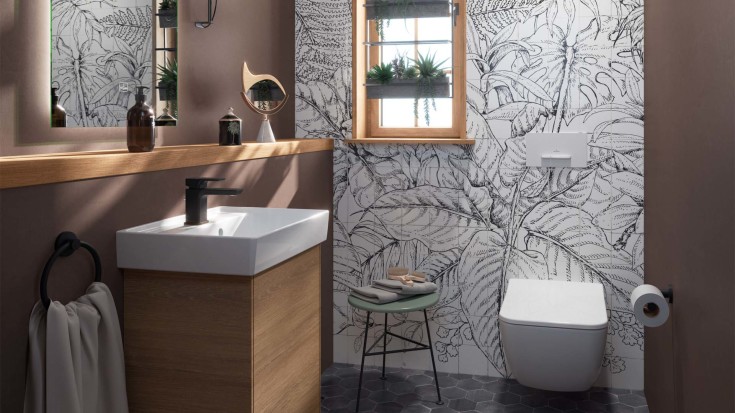 Villeroy & Boch Venticello væghængt toilet, uden skyllekant, rengøringsvenlig, hvid