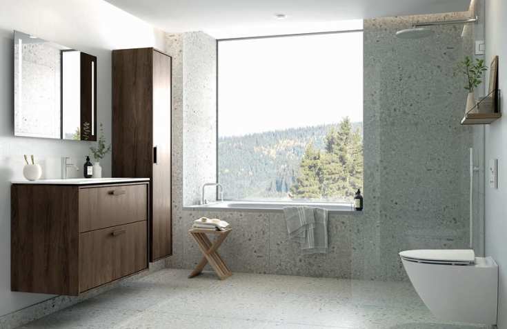 Ifö Spira Art væghængt toilet, uden skyllekant, rengøringsvenlig, hvid