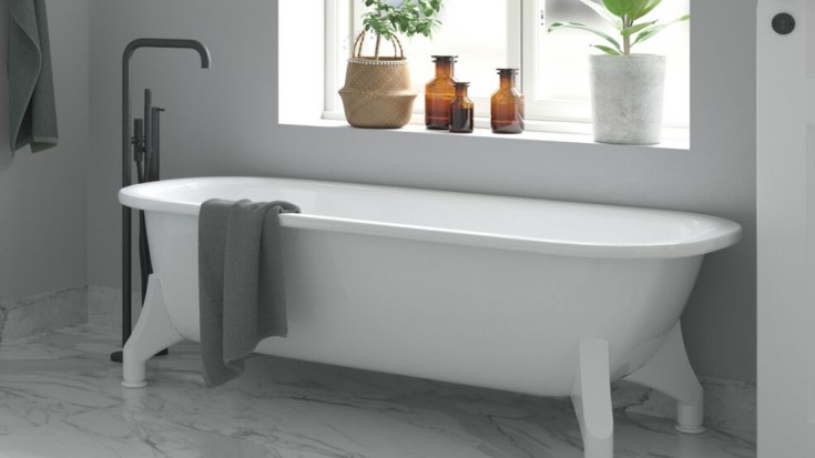 Ifö Caribia badekar, 160x70 cm, hvid