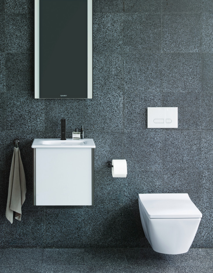 Duravit C.1 tvättställsblandare, small, svart