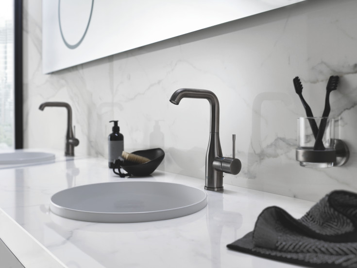 Grohe Essence håndvaskarmatur, sort krom