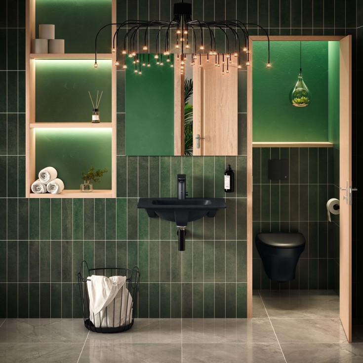 Gustavsberg Sensoric 1.0 håndvaskarmatur, berøringsfri, sort