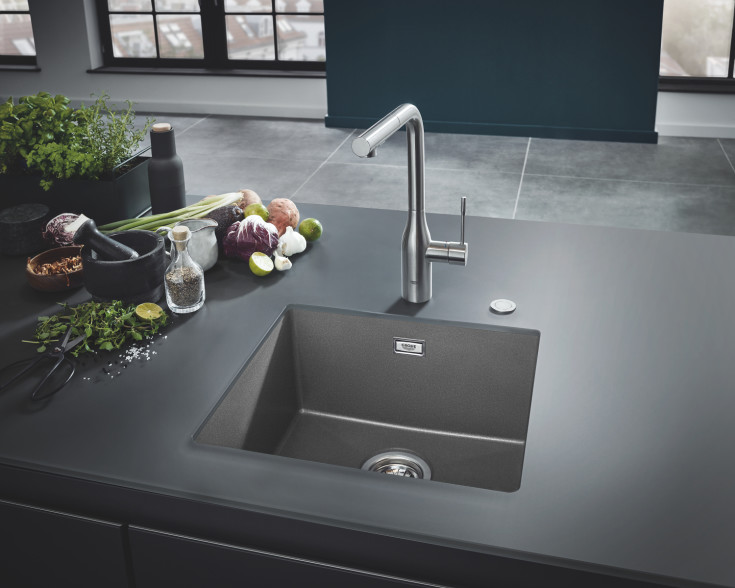 Grohe Minta køkkenarmatur, udtrækstud, stål
