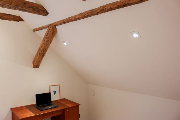 Nordtronic Velia Tilt indbygningsspot, firkantet, mat hvid, 3000K